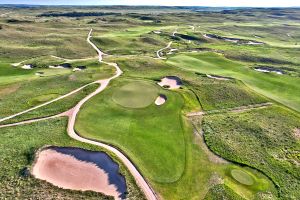 Sand Hills 6th Hole Aerial